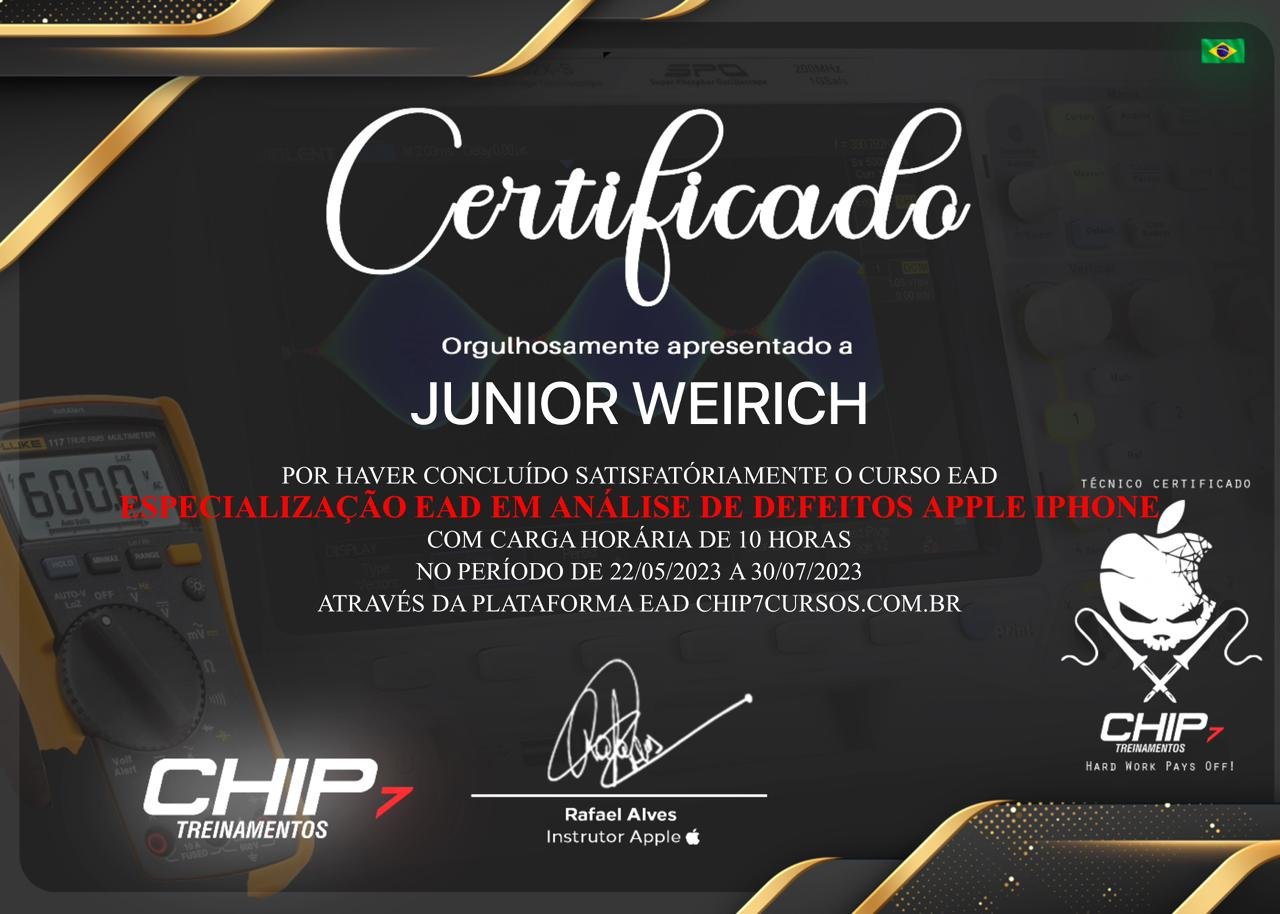 Certificado iTechLab - Especialização em reparo Apple 2