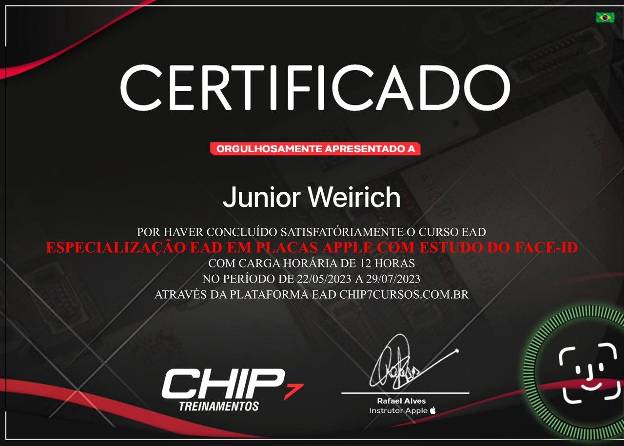 Certificado iTechLab - Especialização em reparo Apple 5
