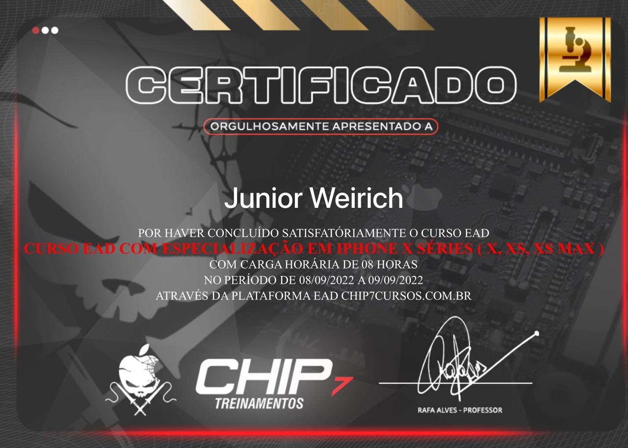 Certificado iTechLab - Especialização em reparo Apple 6