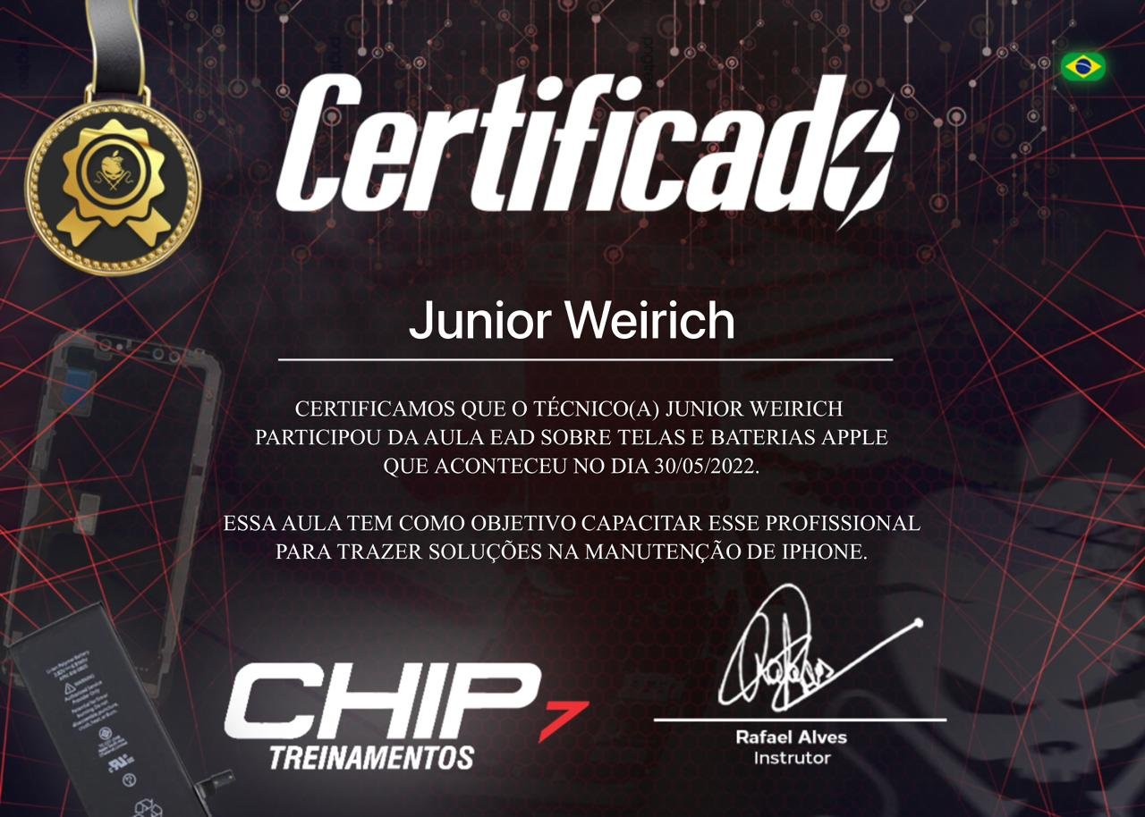 Certificado iTechLab - Especialização em reparo Apple 7